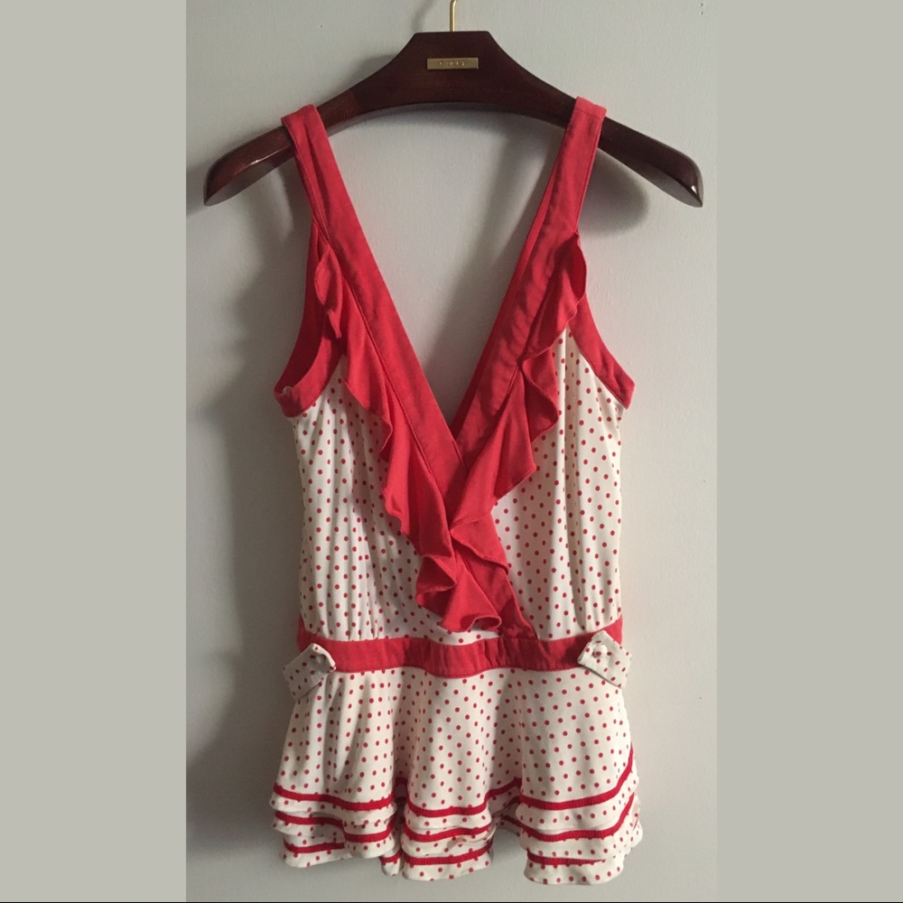Sass & Bide Ruffle V Line Polka Dot Summer Style